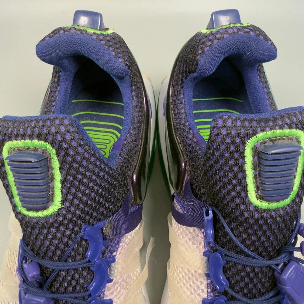 Nike Shox Gravity Fusion Violet Womens 9.5 9 1/2 Running‎ Shoes White Sneakers